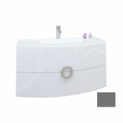 Тумба под раковину Marsan Beatrice 900 МДФ графит Beatrice900графит