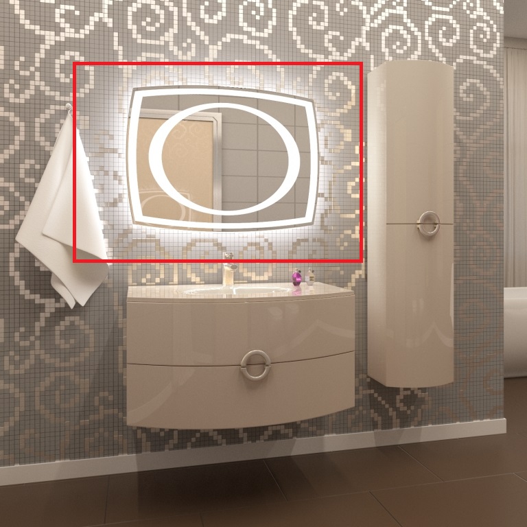 Зеркало для ванной Marsan Beatrice 670x900 с LED подсветкой Beatrice670x900