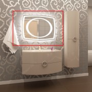 Дзеркало для ванної Marsan Beatrice 670x900 з LED підсвічуванням Beatrice670x900