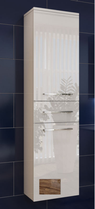 Пенал для ванной Marsan Felix 160х35х35 правый/левый МДФ орех Felix160х35x35орех