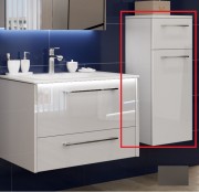 Пенал для ванной Marsan Felix 95x35x35 с корзиной МДФ графит Felix1-95x35x35графит