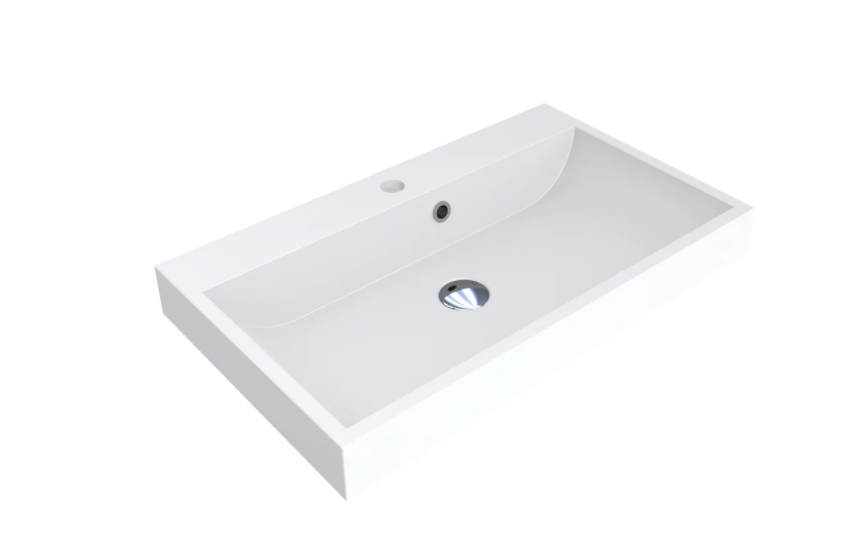 Раковина для ванної Miraggio Varna 700 врізна з отвором під змішувач білий матовий 0000257