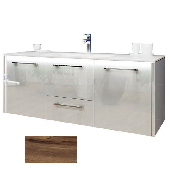 Тумба под раковину Marsan Felix 1300 МДФ орех Felix1300орех