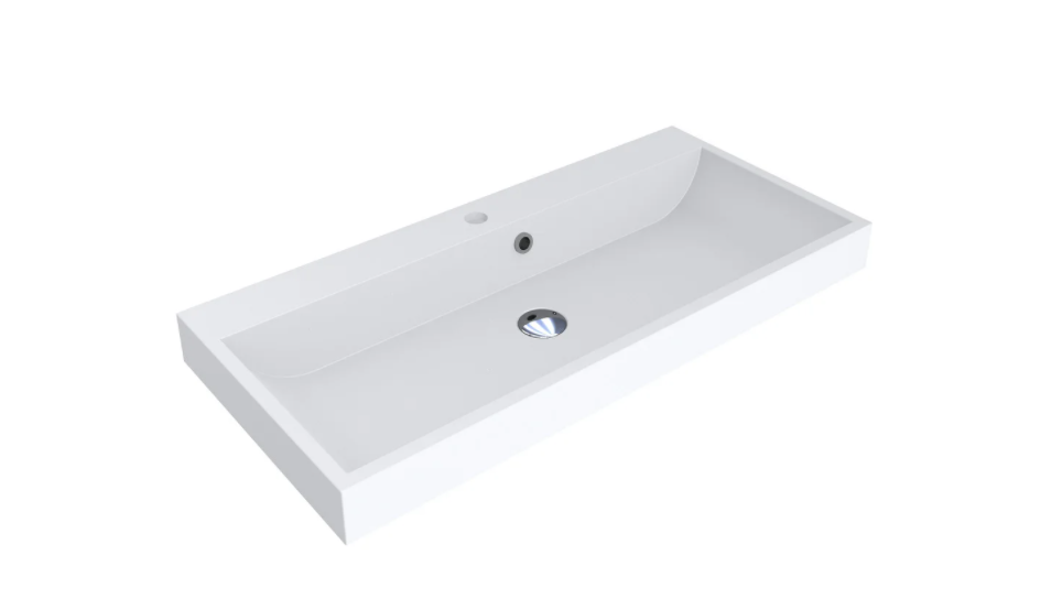 Раковина для ванної Miraggio Varna 900 врізна з отвором під змішувач білий матовий 0000261