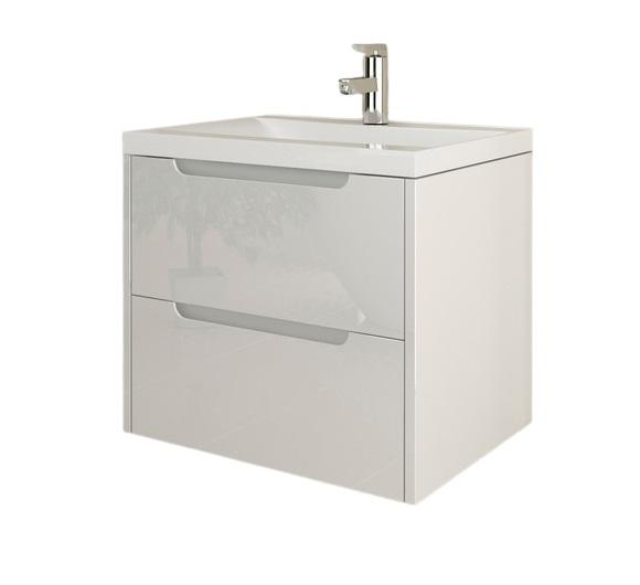 Тумба під раковину Marsan Louise 600 МДФ білий Louise600white