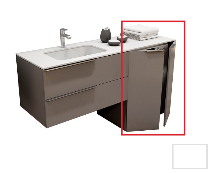 Тумба під пральну машину Marsan Chester 710 МДФ білий Chester710white