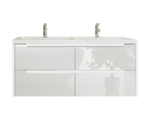 Тумба под раковину Marsan Louise 1200 МДФ белый Louise1200white