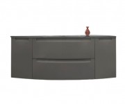 Тумба под раковину Marsan Madeleine-2 1200 МДФ графит Madeleine1-1200graphite