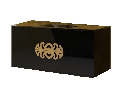 Тумба под раковину Marsan Malvine 900 МДФ черный Malvine900black