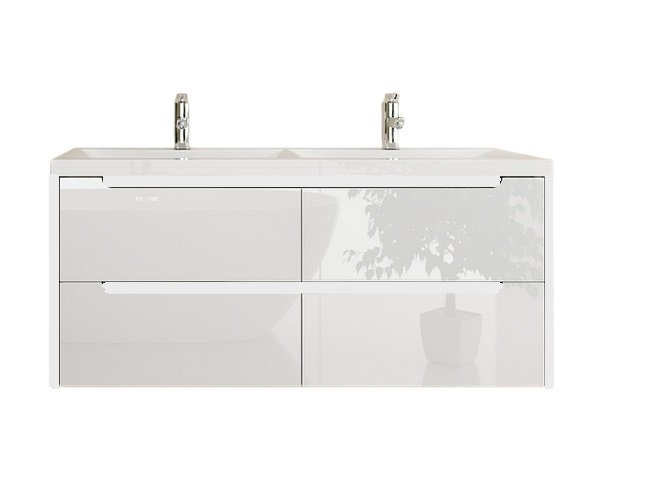 Тумба під раковину Marsan Louise 1200 МДФ білий Louise1200white