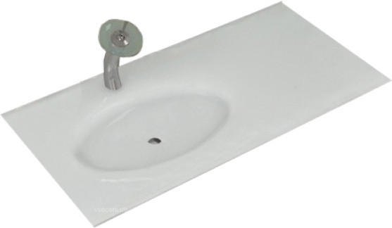 Раковина для ванной Marsan Элис врезная для тумбы 1100 акриловый камень правая/левая белый матовый ЭЛИС1100АКРИЛ