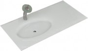 Раковина для ванной Marsan Элис врезная для тумбы 1100 акриловый камень правая/левая белый матовый ЭЛИС1100АКРИЛ