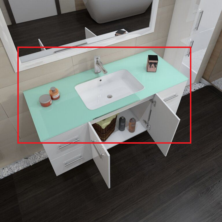 Раковина для ванной Marsan Квадро 1200 врезная стекло Квадро1200стекло