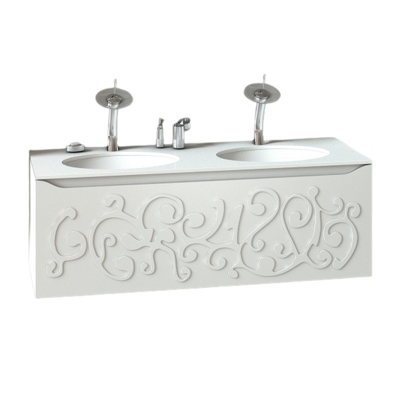 Тумба під раковину Marsan Marsel 1500 МДФ білий Marsel1500white