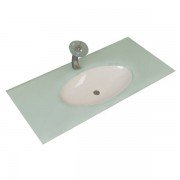 Раковина для ванной Marsan Элис со стеклянной столешницей для тумбы 900 белый ЭЛИС90