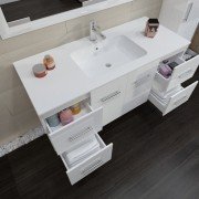 Тумба под раковину Marsan Gabrielle-1 1500 МДФ белый Gabrielle-11500белый