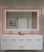 Дзеркало для ванної Marsan Gabrielle 80x120 універсальне білий Gabrielle80x120белий