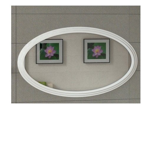 Зеркало для ванной Marsan Marsel 73х130 см универсальное белый Marsel73х130