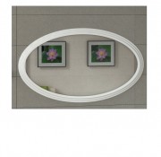 Зеркало для ванной Marsan Marsel 73х130 см универсальное белый Marsel73х130