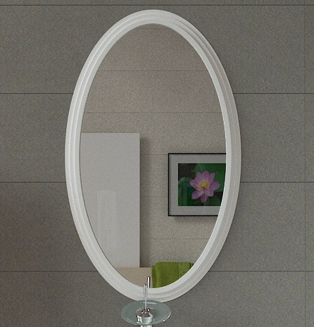 Дзеркало для ванної Marsan Marsel 100х60 см універсальне білий Marsel100х60