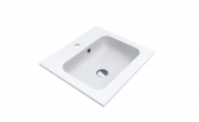 Раковина для ванной Miraggio Della 500 врезная с отверстием под смеситель белый матовый  0000175