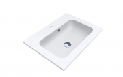Раковина для ванной Miraggio Della 600 врезная с отверстием под смеситель белый матовый 0000177