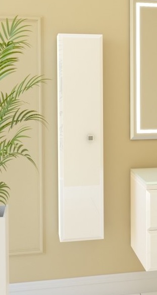 Пенал для ванной Marsan Shantal 25х120 см МДФ белый глянец SHANTALбелый