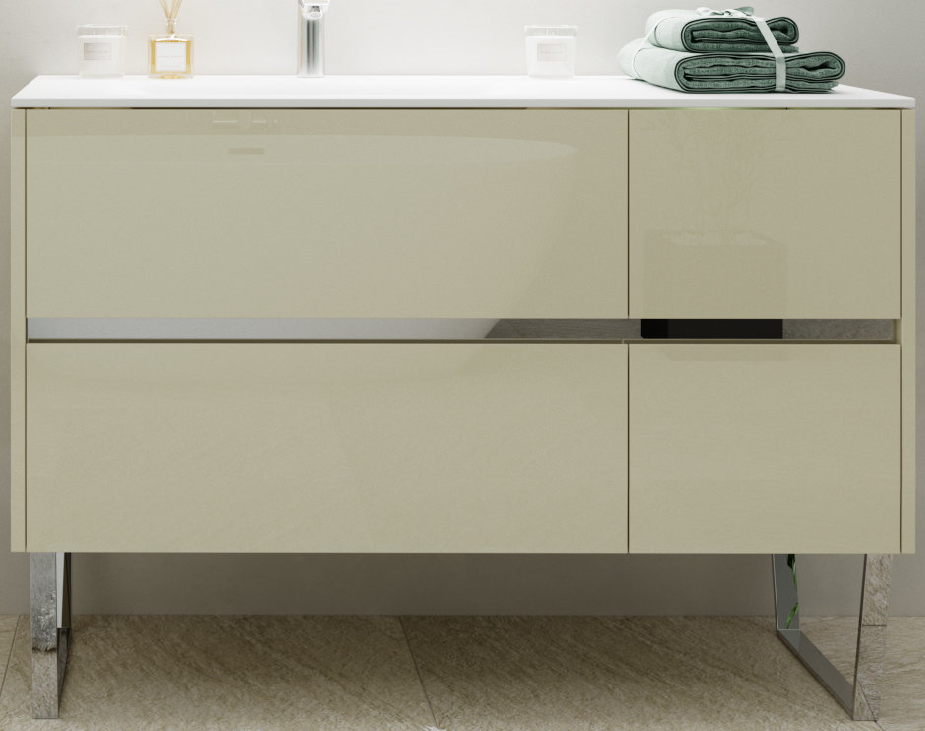 Тумба под раковину Marsan Justin 1200 правая/левая МДФ ваниль Justin1200ваниль