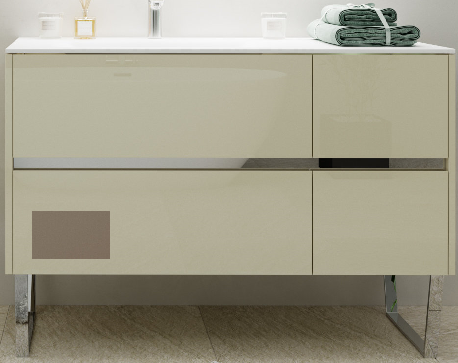 Тумба под раковину Marsan Justin 1200 правая/левая МДФ капучино Justin1200капучино