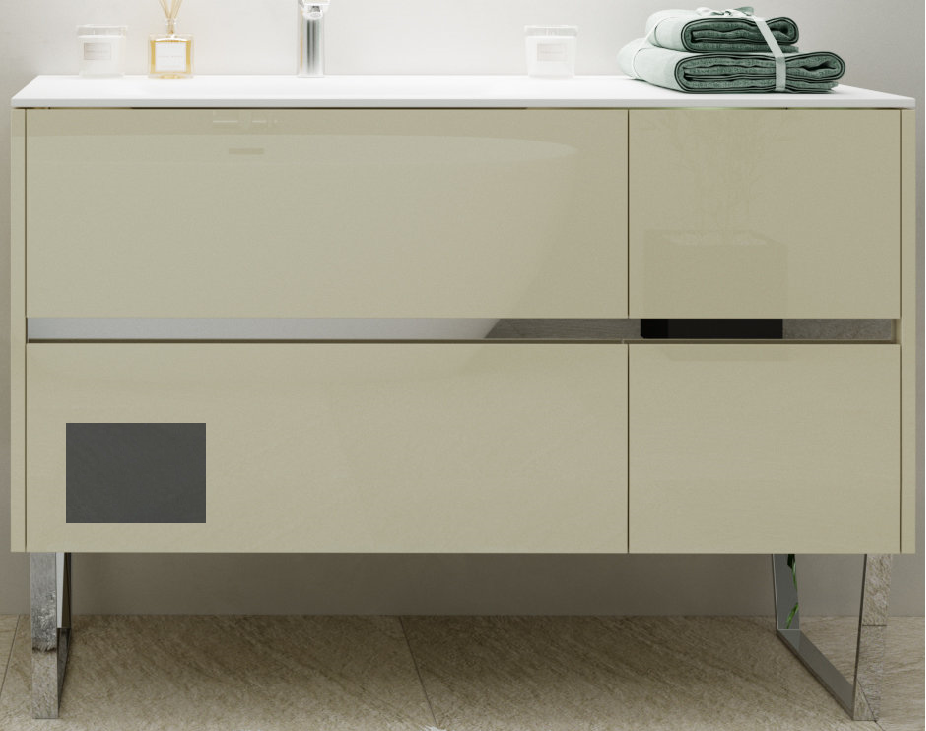 Тумба під раковину Marsan Justin 1200 права / ліва МДФ графіт Justin1200графит