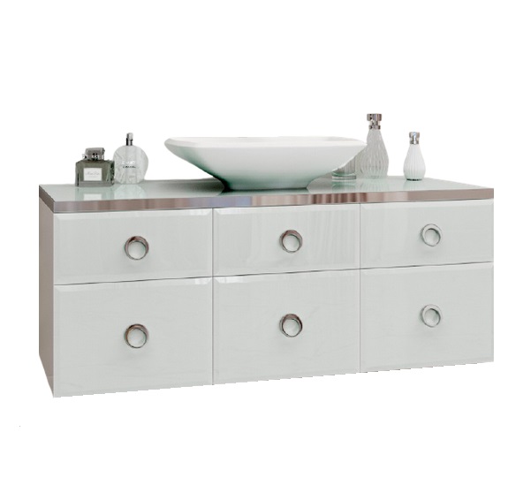 Тумба под раковину Marsan Michele 1200 МДФ белый Michele1200white