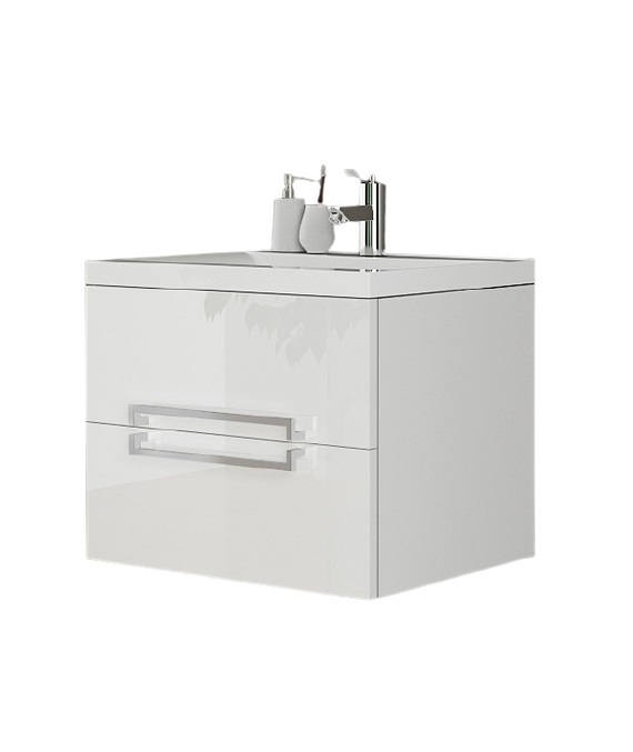 Тумба під раковину Marsan Monique 600 МДФ білий Monique600white