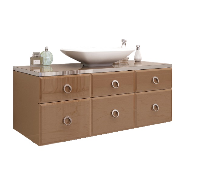 Тумба под раковину Marsan Michele 1200 МДФ капучино Michele1200cappuccino