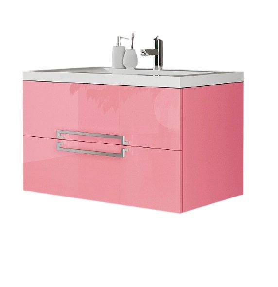 Тумба під раковину Marsan Monique 600 МДФ рожевий Monique600pink