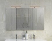 Дзеркало для ванної Marsan Modeste 70х120 см зі світильником і косметичним дзеркалом Modeste70х120