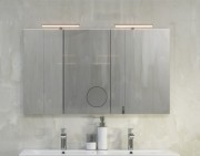 Зеркало для ванной Marsan Modeste 70х120 см со светильником и косметическим зеркалом Modeste70х120