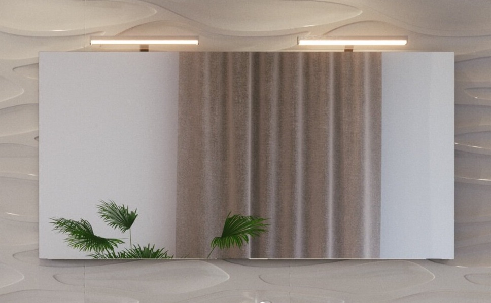 Дзеркало для ванної Marsan Oskar 60x120 зі світильниками 400 мм Oskar60x120-2