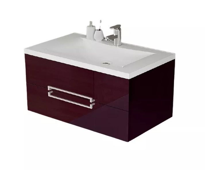 Тумба под раковину Marsan Monique 1000 МДФ баклажан Monique1000baklajan