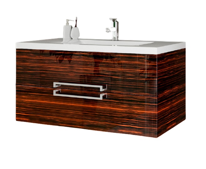 Тумба під раковину Marsan Monique 1000 МДФ зебрано Monique1000zebrano