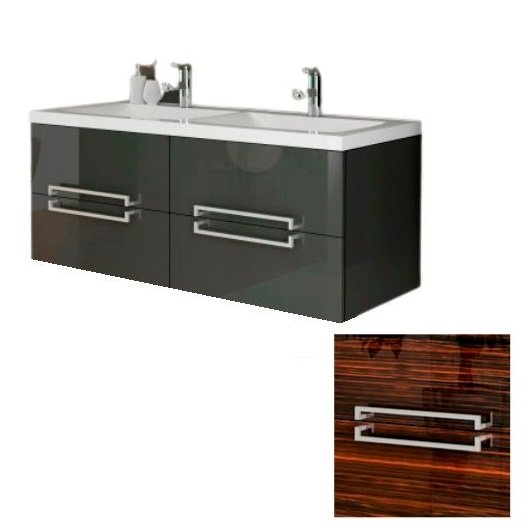 Тумба под раковину Marsan Monique 1200 МДФ зебрано Monique1200zebrano