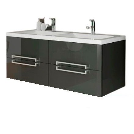 Тумба под раковину Marsan Monique 1200 МДФ графит Monique1200graphite