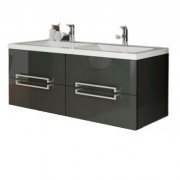 Тумба под раковину Marsan Monique 1200 МДФ графит Monique1200graphite