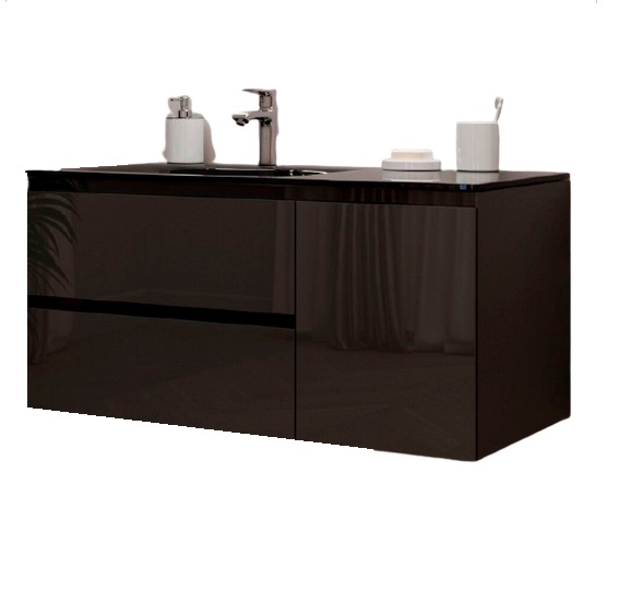 Тумба под раковину Marsan Nikolet 1350 МДФ графит Nikolet3-1350graphite