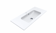 Раковина для ванной Miraggio Della 1000 врезная с отверстием под смеситель белый матовый  0000167