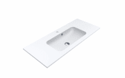 Раковина для ванной Miraggio Della 1100 врезная с отверстием под смеситель белый матовый 0000171