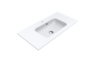 Раковина для ванной Miraggio Della 900 врезная с отверстием под смеситель белый матовый 0000183