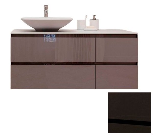 Тумба під раковину Marsan Nikolet 1200 МДФ графіт Nikolet1200graphite