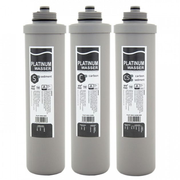 Комплект картриджів нижнього ряду Platinum Wasser для систем NEO PLAT-NEO