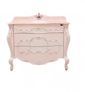 Тумба под раковину Marsan Felicie 1110 дерево/МДФ белый/серебро Felicie1110silver