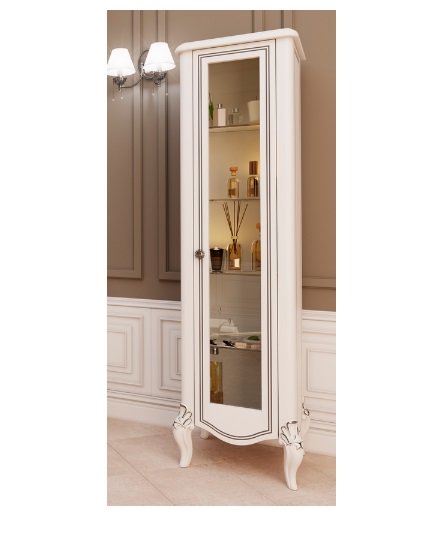 Пенал для ванної Marsan Melissa 45х180 см дерево/МДФ білий Melissa450white